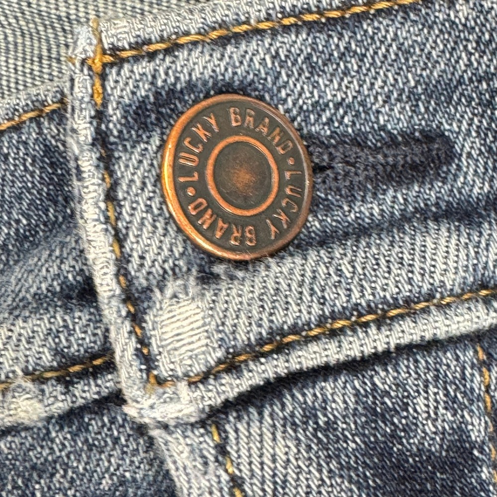 Lucky Brand 121 Slim Straight Mens Jeans 34x30 Blue Medium Wash Denim - Picture 11 of 16